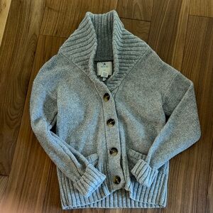 Aerie Gray Cardigan Sweater